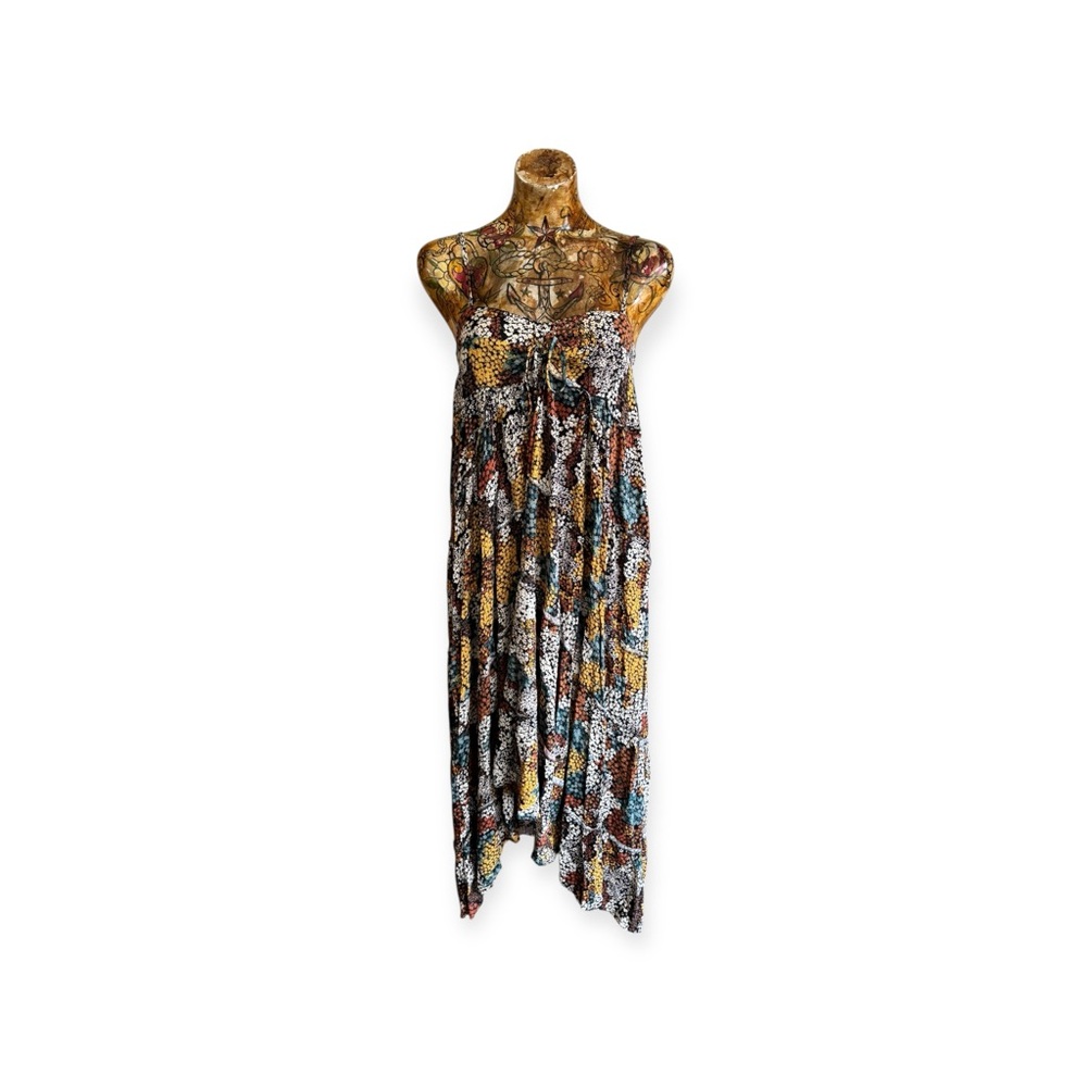 Vestique maxi dress spaghetti straps yellow